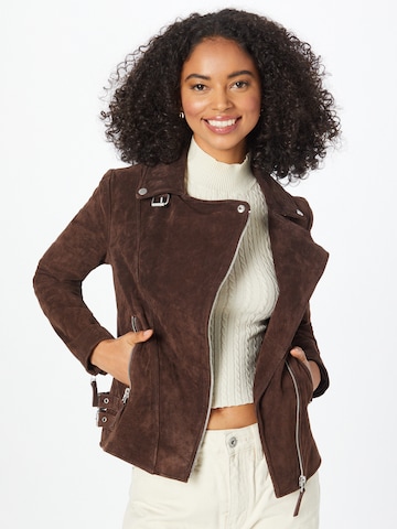 FREAKY NATION Between-Season Jacket 'Taxi Driver' in Brown: front