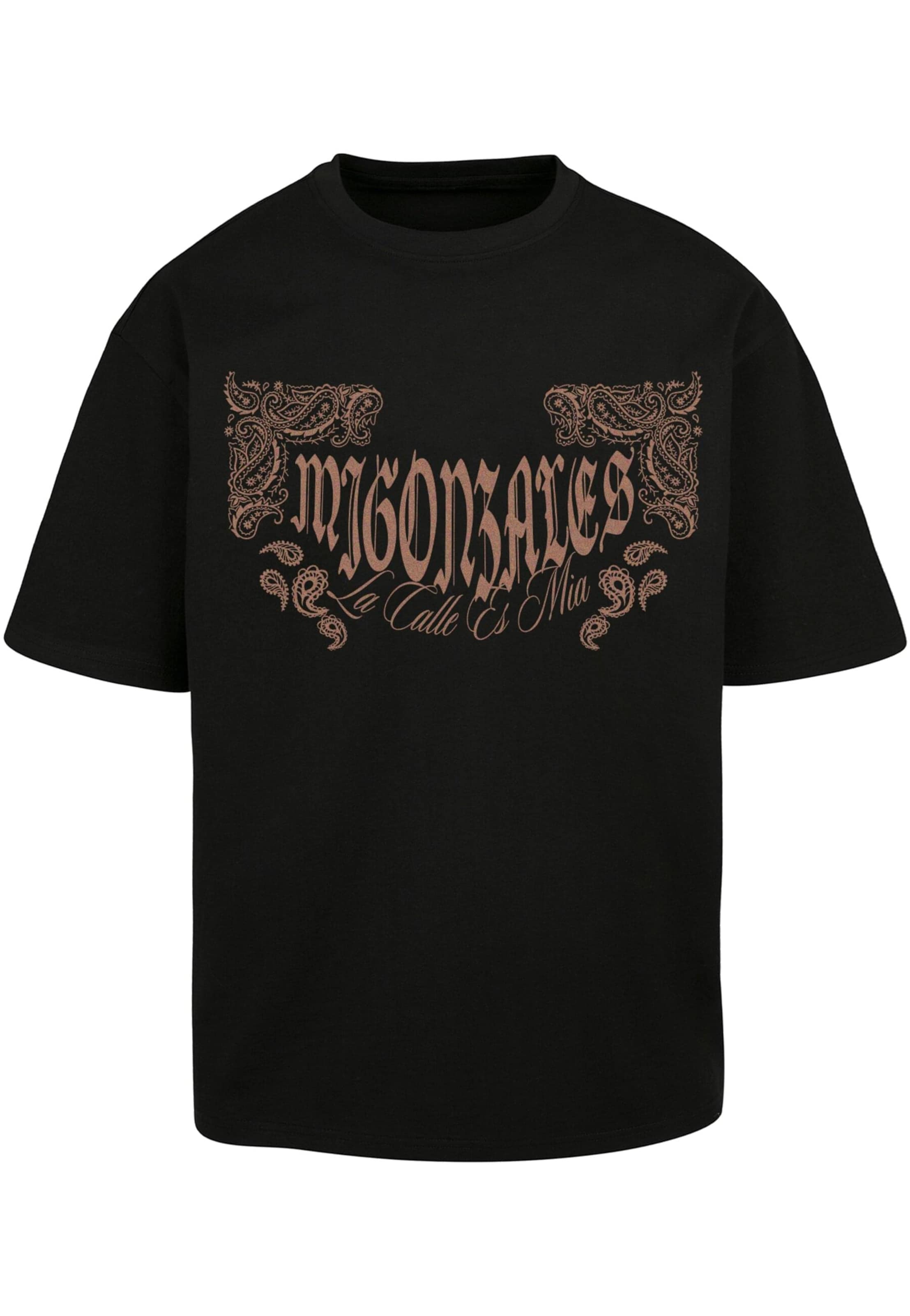 MJ Gonzales - Camisa em preto: frente