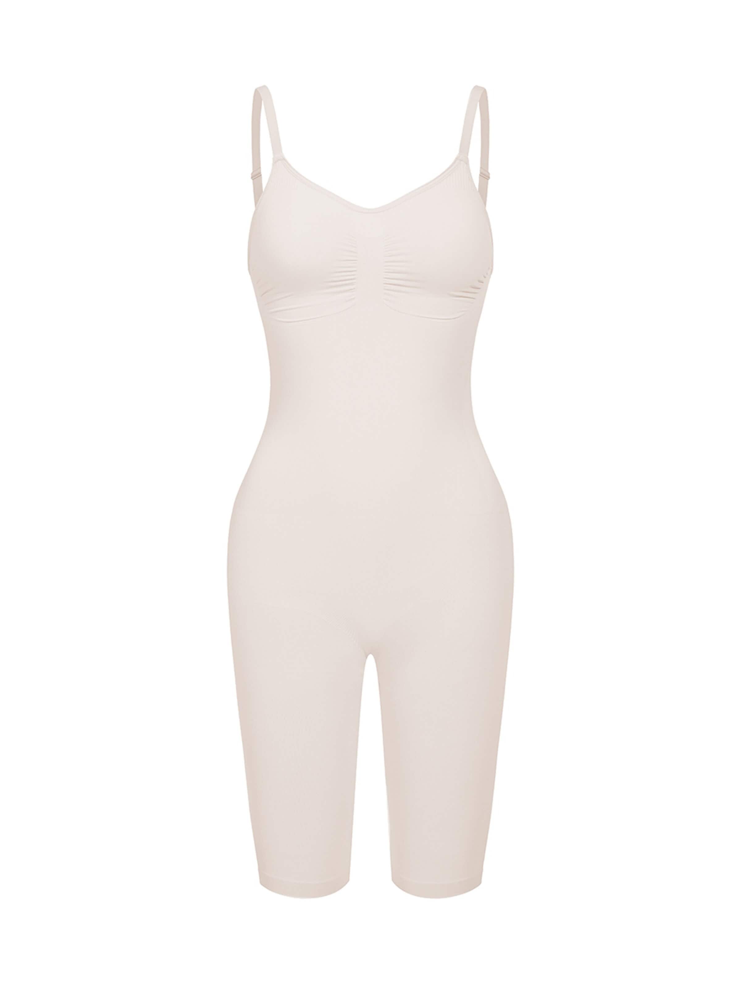 cfab - Body moldeador 'Bodysuit Sculpting Shapewear mit Shorts' en beige: frente