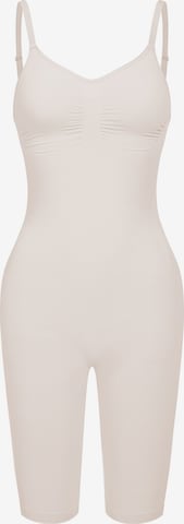 cfab Shapingbody 'Bodysuit Sculpting Shapewear mit Shorts' i beige: framsida