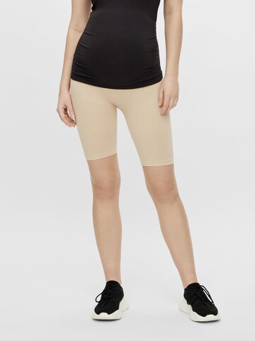 MAMALICIOUS Skinny Leggingsit 'Tia Jeanne' värissä beige