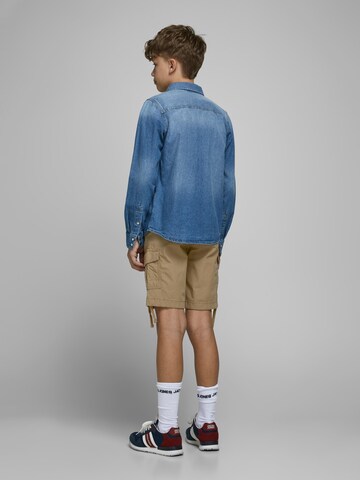 Jack & Jones Junior Normální Kalhoty 'Charlie' – hnědá
