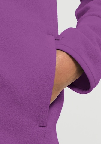 JACK WOLFSKIN Fleece Jacket in Purple