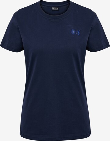 Hummel - Camisa em azul: frente