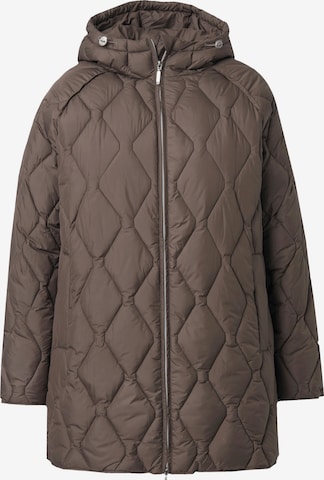 Ulla Popken Tussenjas 'Spezialistin Hyprar' in Bruin: voorkant