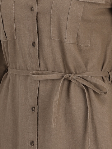 Only Tall Shirt Dress 'CARO' in Brown