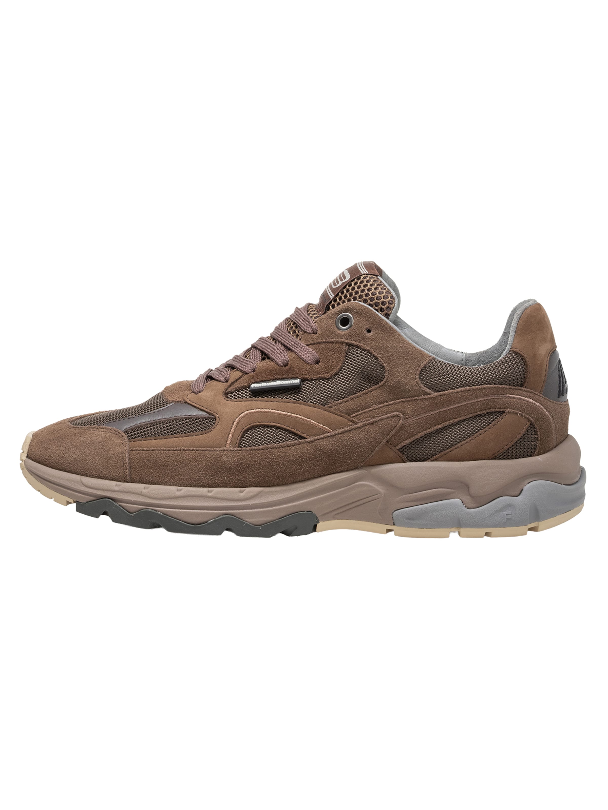 Sneaker bassa 'De Rezer 01' di Floris van Bommel in marrone: frontale