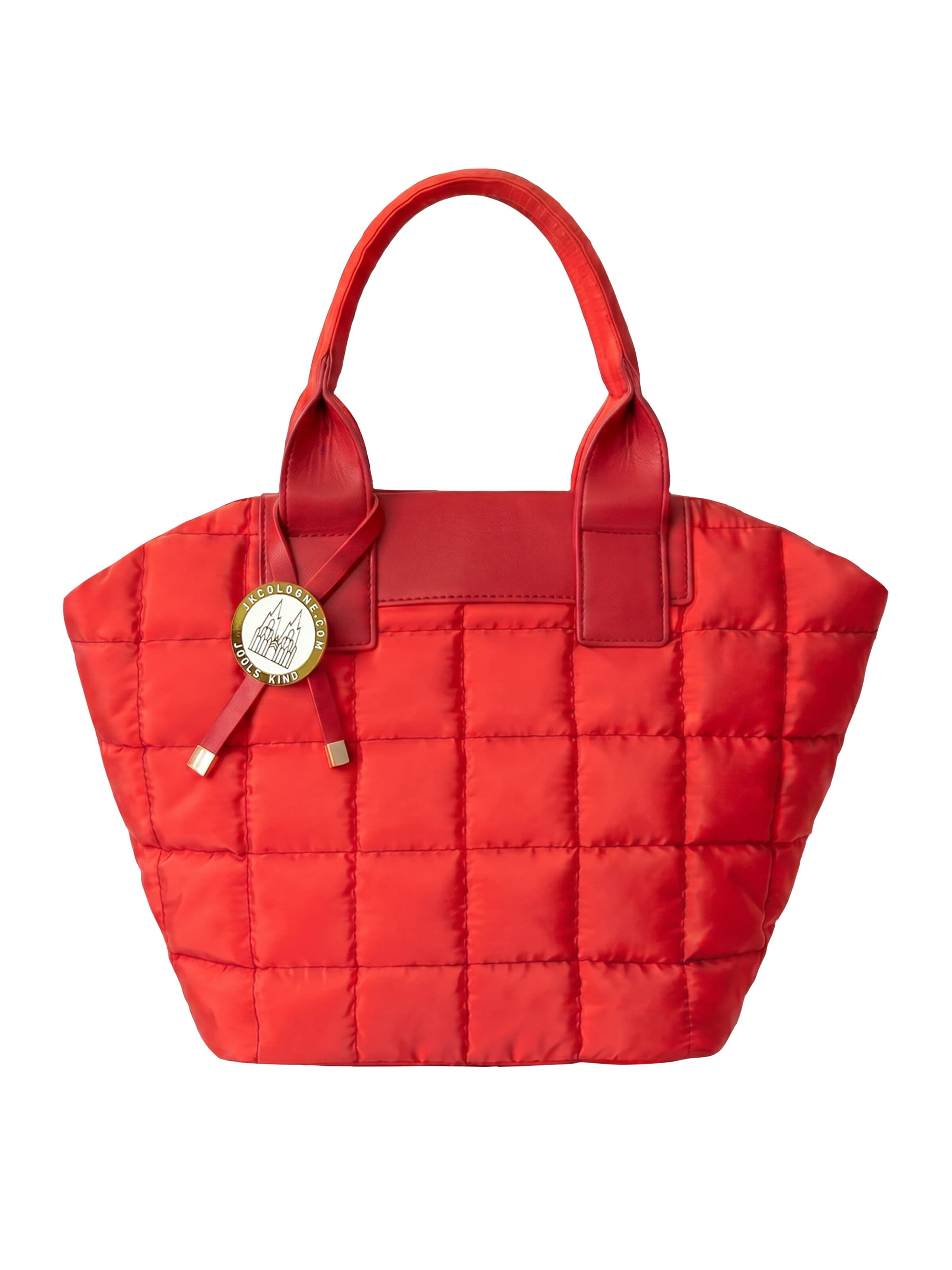 JKCOLOGNE Handbag 'JKCOLOGNE BRITISH RED  S-Tote-Puffed Bag' in Red: front