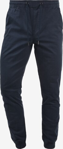 !Solid Tapered Chino Pants 'THEREON' in Blue: front