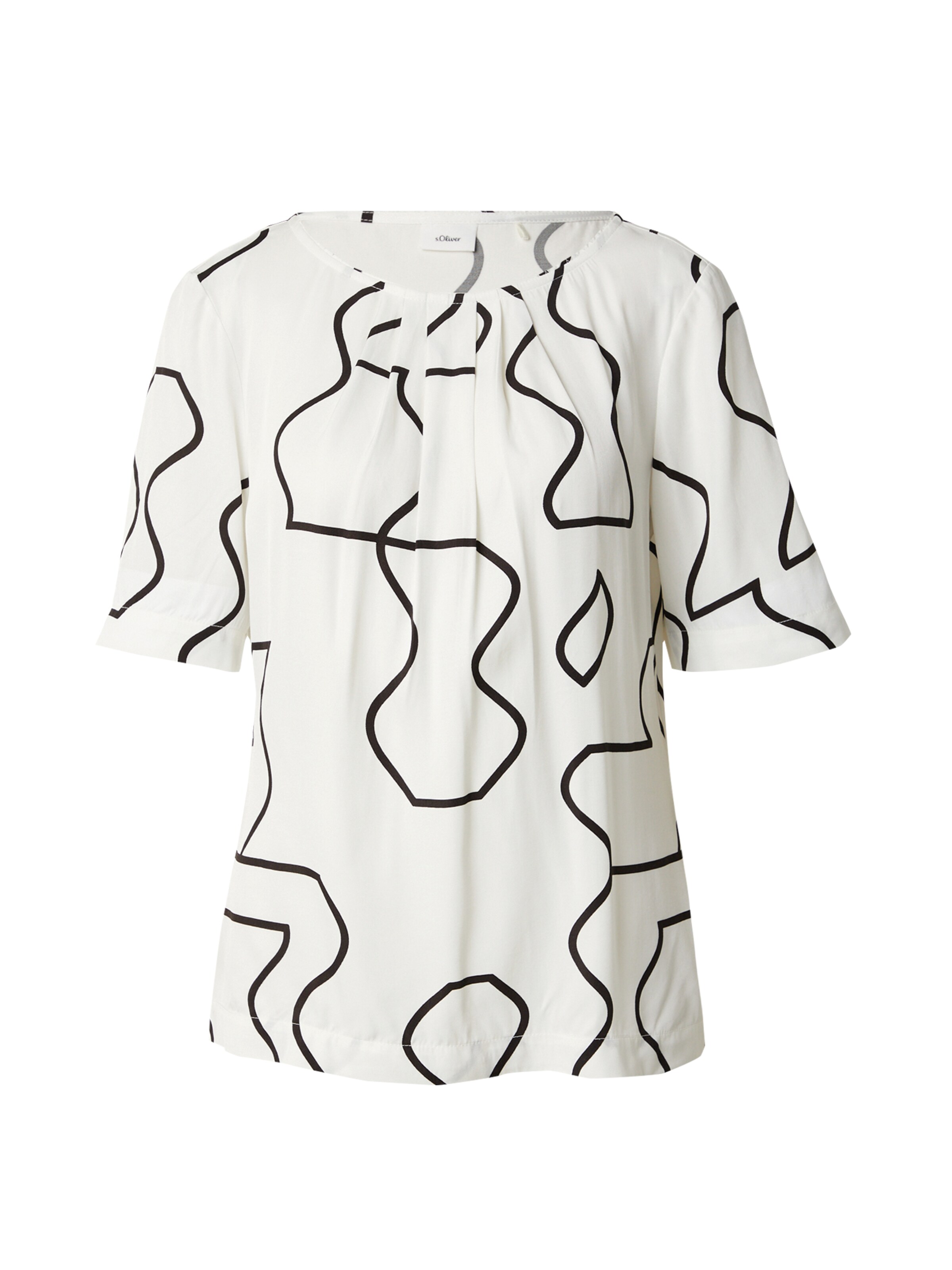 s.Oliver BLACK LABEL Bluse in Weiß: Vorderseite