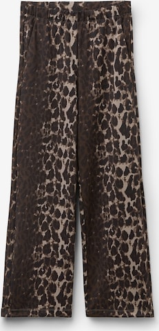 CALZEDONIA Wide leg Pants in Brown: front
