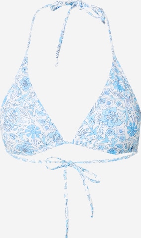 HOLLISTER - Triángulo Top de bikini en azul: frente