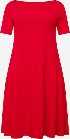 Lauren Ralph Lauren Plus Φόρεμα 'MUNZIE' σε κόκκινο: μπροστά
