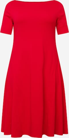 Robe 'MUNZIE' Lauren Ralph Lauren Plus en rouge : devant