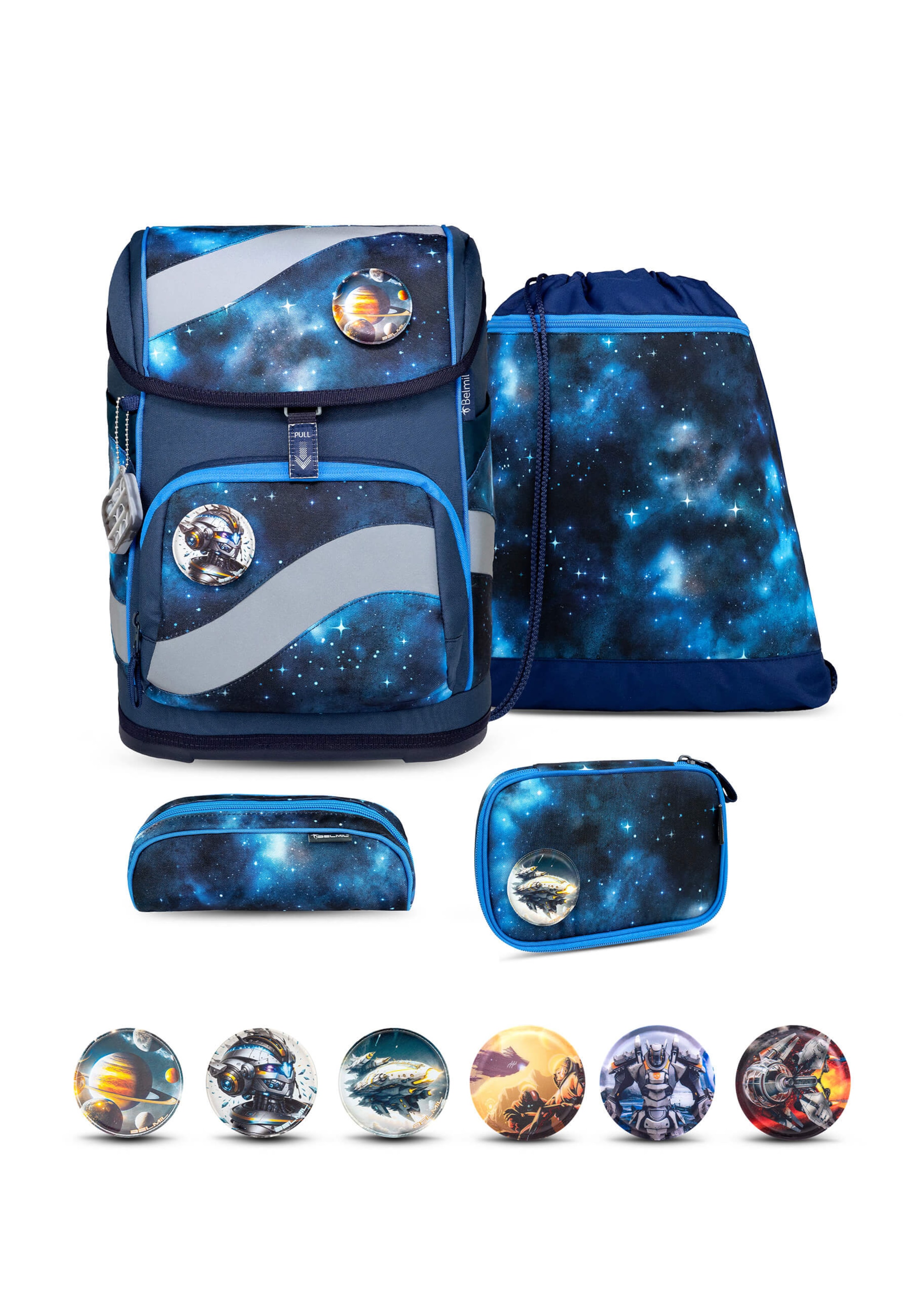 Belmil Backpack in Blue: front