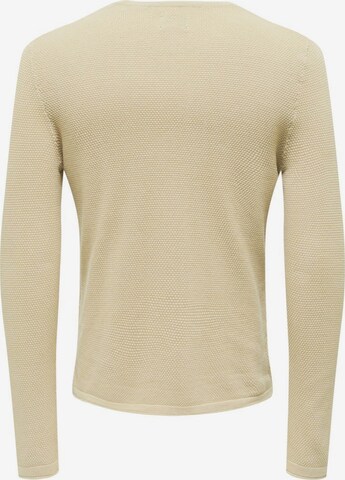 Only & Sons Regular Fit Pullover 'Panter' in Weiß