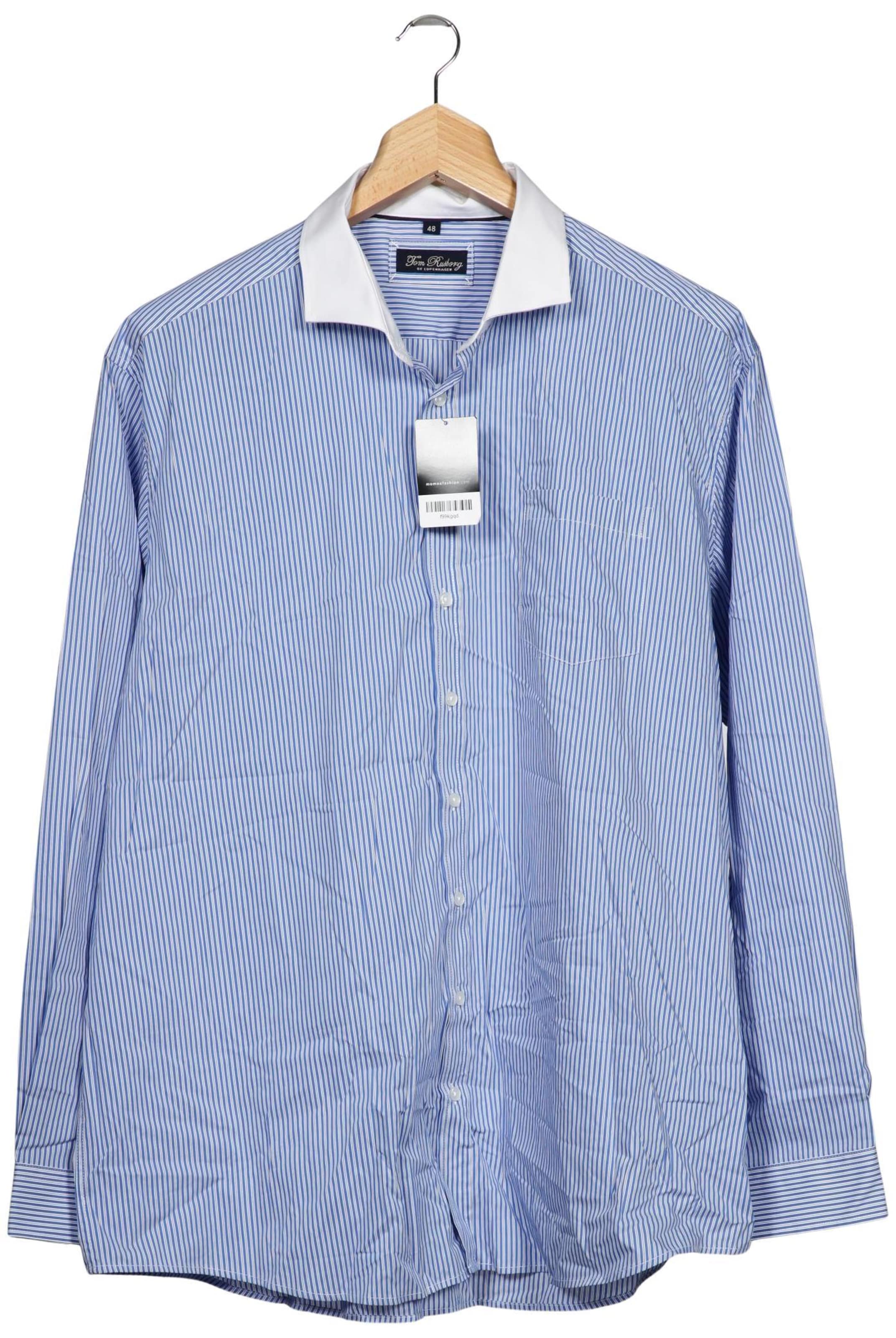 Tom Rusborg Button Up Shirt in XXXL in Blue: front