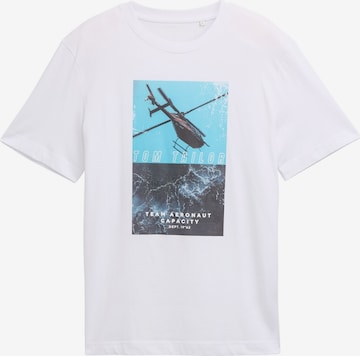 TOM TAILOR T-Shirt in Weiß: Vorderseite