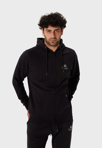 Oldskull Sweatjacke in Schwarz: Vorderseite