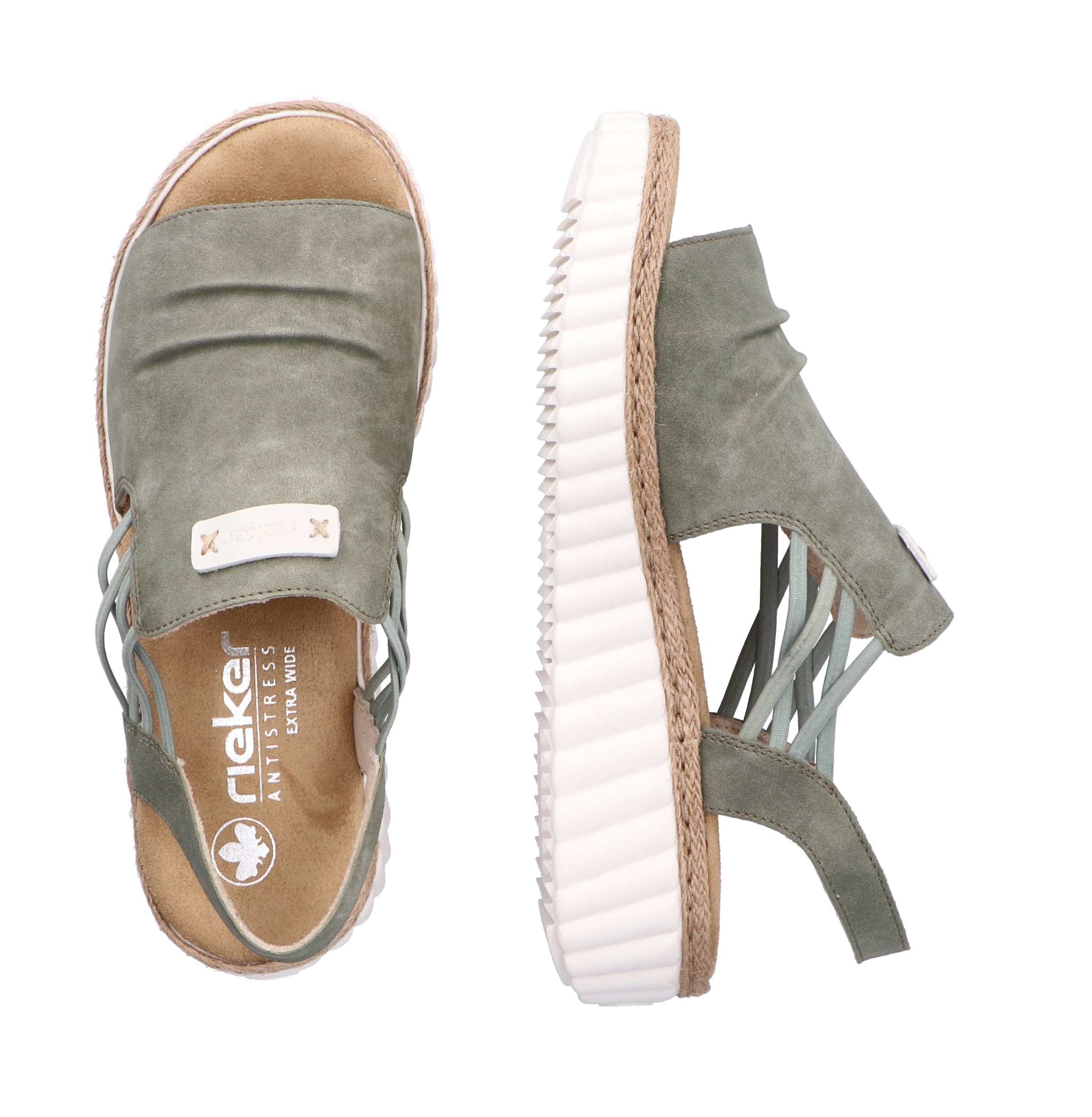 Sandales Rieker en vert