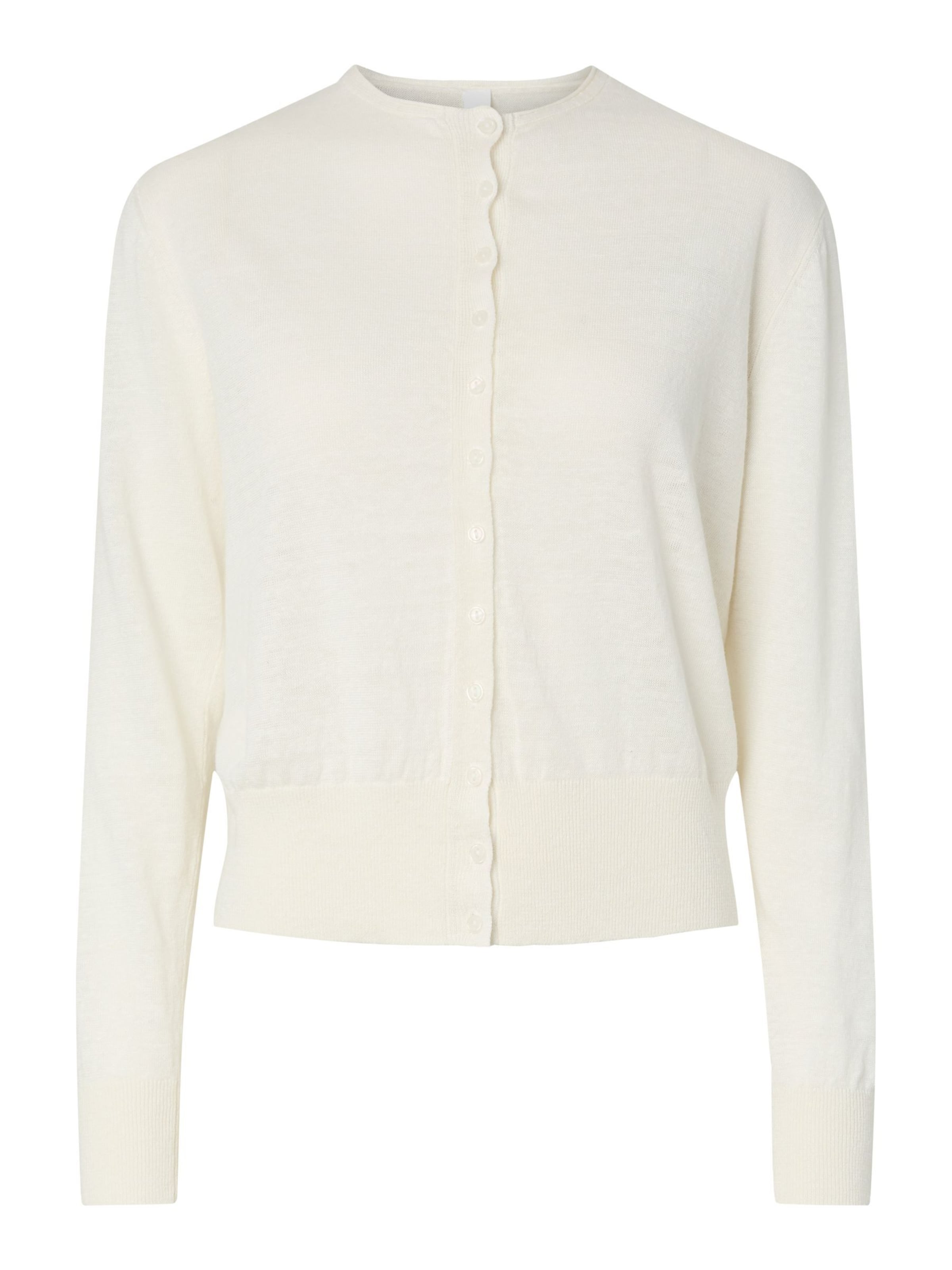 YAS Knit Cardigan in White, Item view