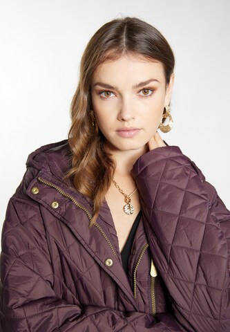 faina Between-Seasons Coat 'Tylin' in Purple