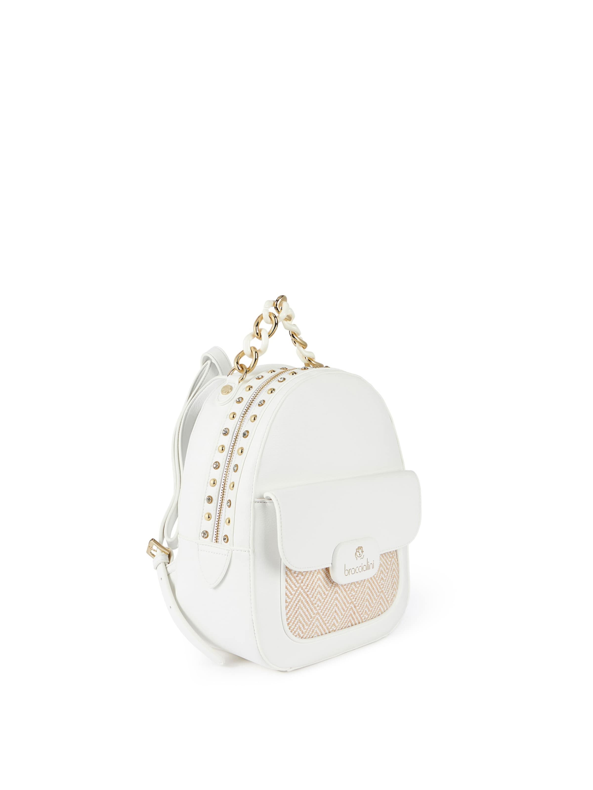 Zaino di Braccialini in bianco: frontale
