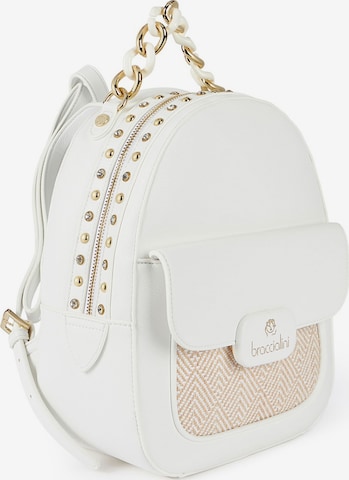 Sac à dos Braccialini en blanc : devant