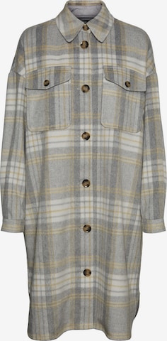 VERO MODA Between-Seasons Coat 'Nelly' in Grey: front