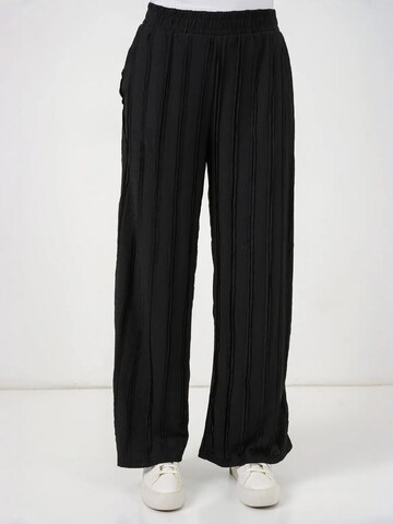 Bigdart Wide Leg Hose in Schwarz