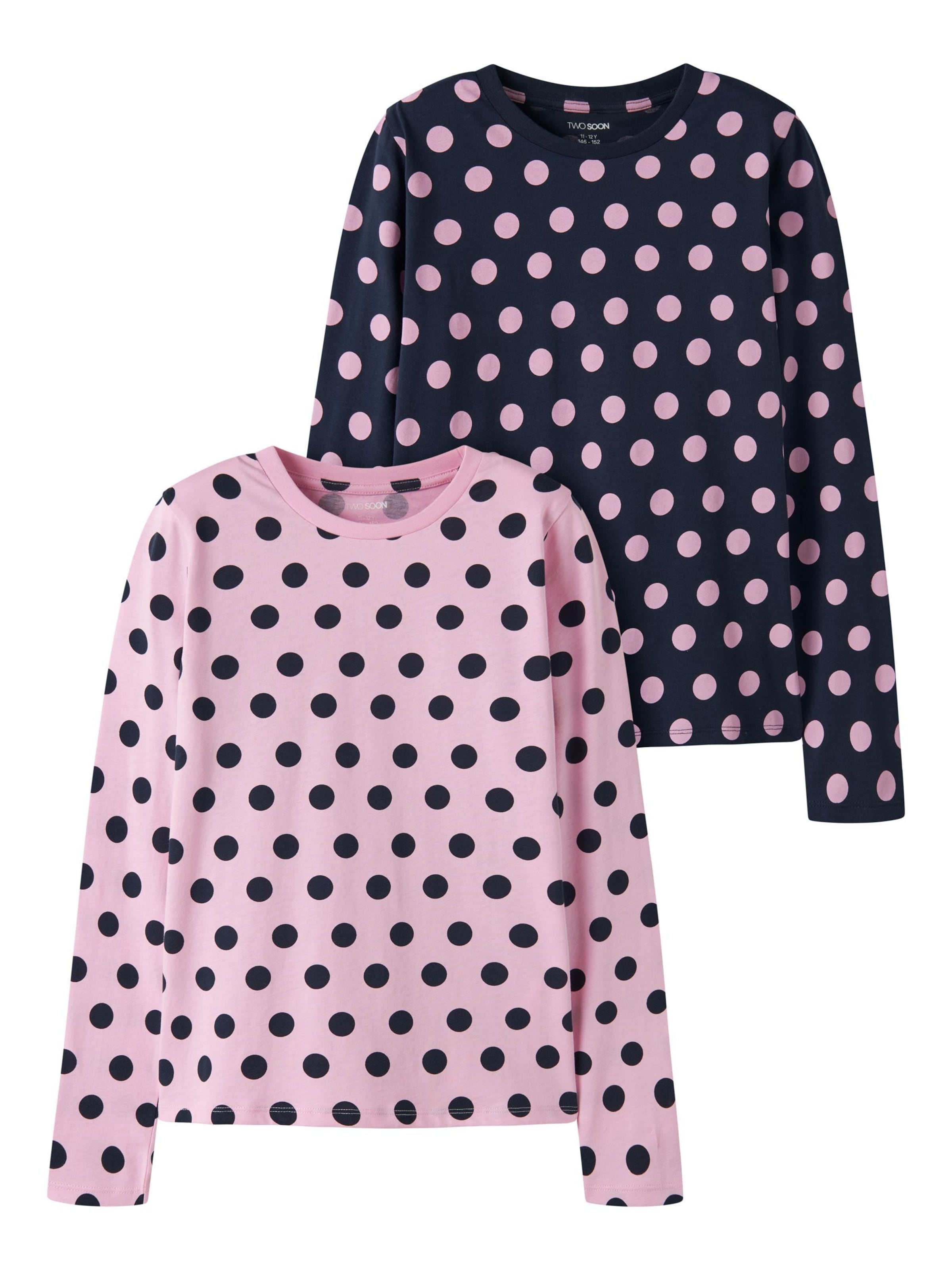 TWO SOON - Camiseta en azul: frente