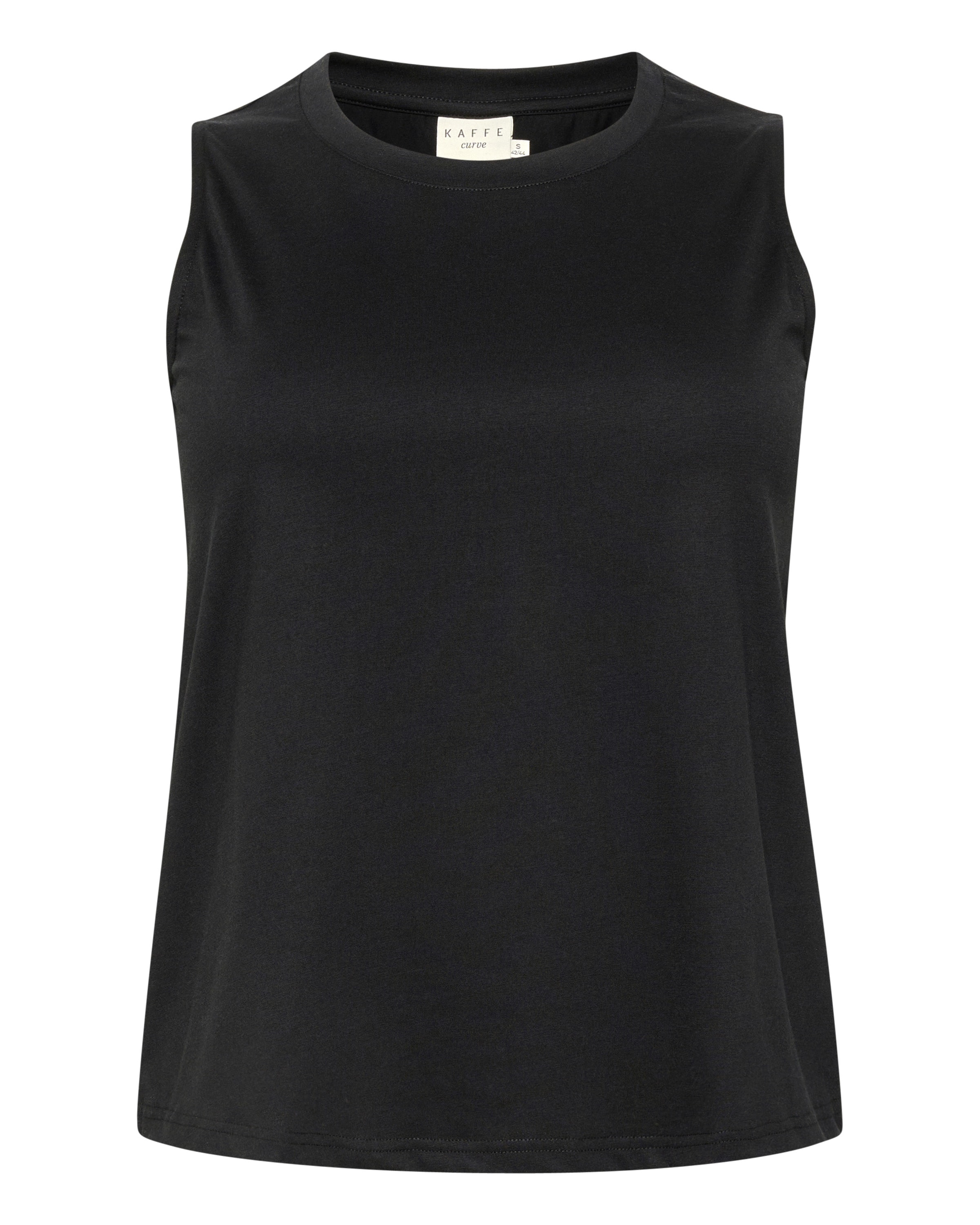 KAFFE CURVE Pluus 'Lulu', värv must: eest vaates