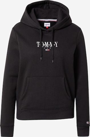 Tommy Jeans - Sudadera en negro: frente