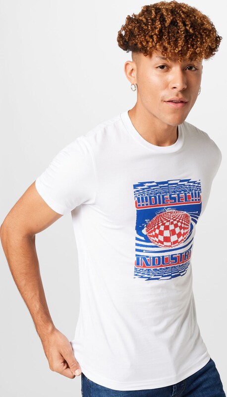 DIESEL T-Shirt 'DIEGOR' in Weiß AB5596
