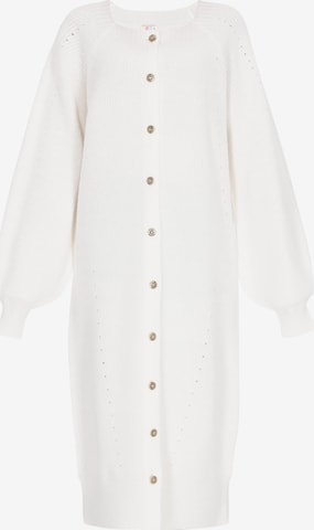 balts IZIA Adīta jaka: no priekšpuses