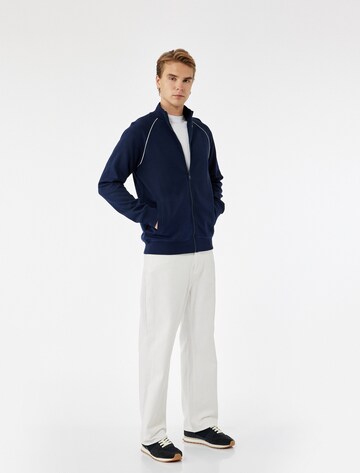 Koton Sweat jacket ' Koton Reißverschluss-Stehkragen-Sweatshirt ' in Blue