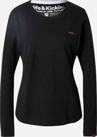 Alife and Kickin - Camisa 'Lea' em preto: frente