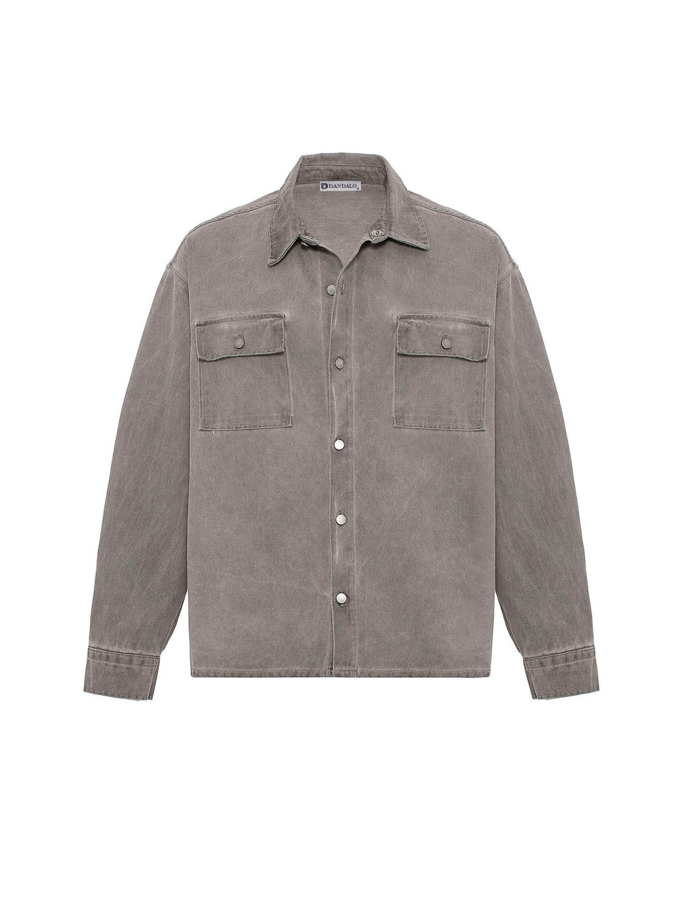 Dandalo Классический крой Рубашка в Серый: спереди