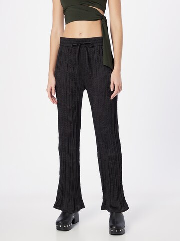 Monki Wide Leg Bukser i sort: forside