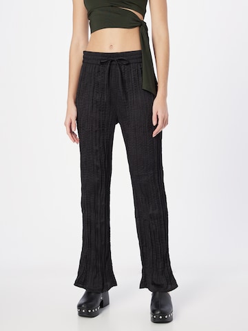 Monki Wide leg Pants in Black: front