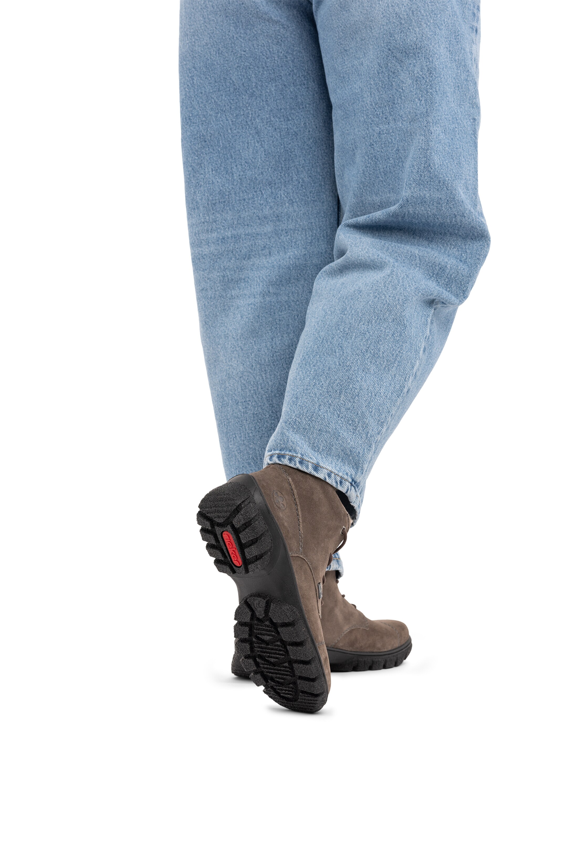 Bottines à lacets Rieker en gris