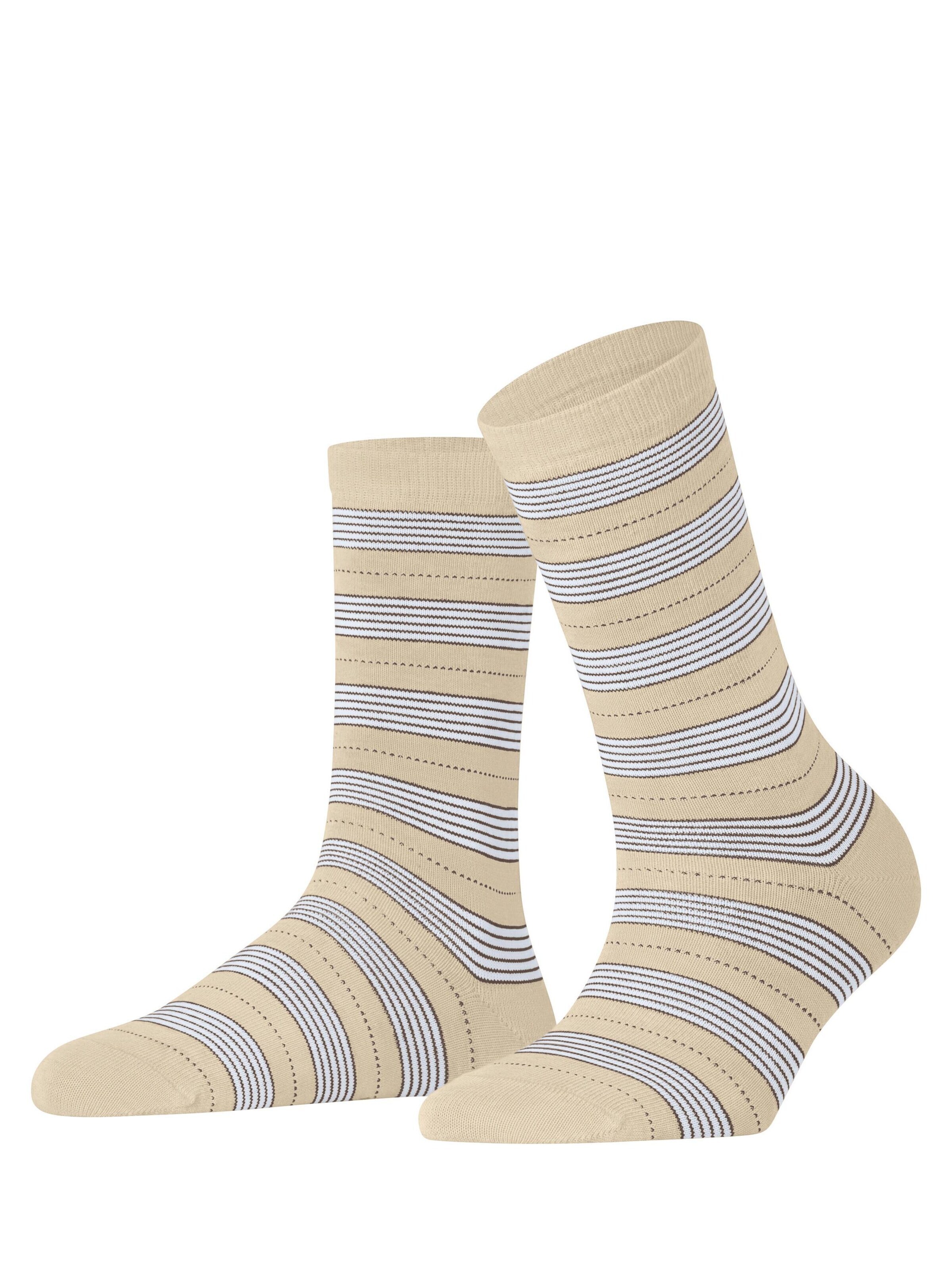 FALKE Socken 'Stripe Uniform'‌‌ in Beige: Vorderseite
