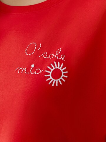 OUI T-Shirt in Rot