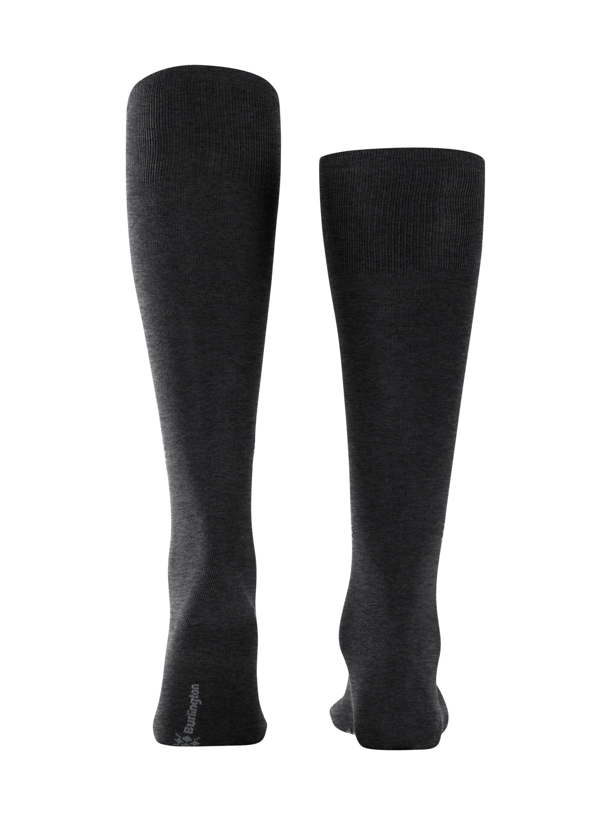 BURLINGTON Knee High Socks 'Dublin' in Grey