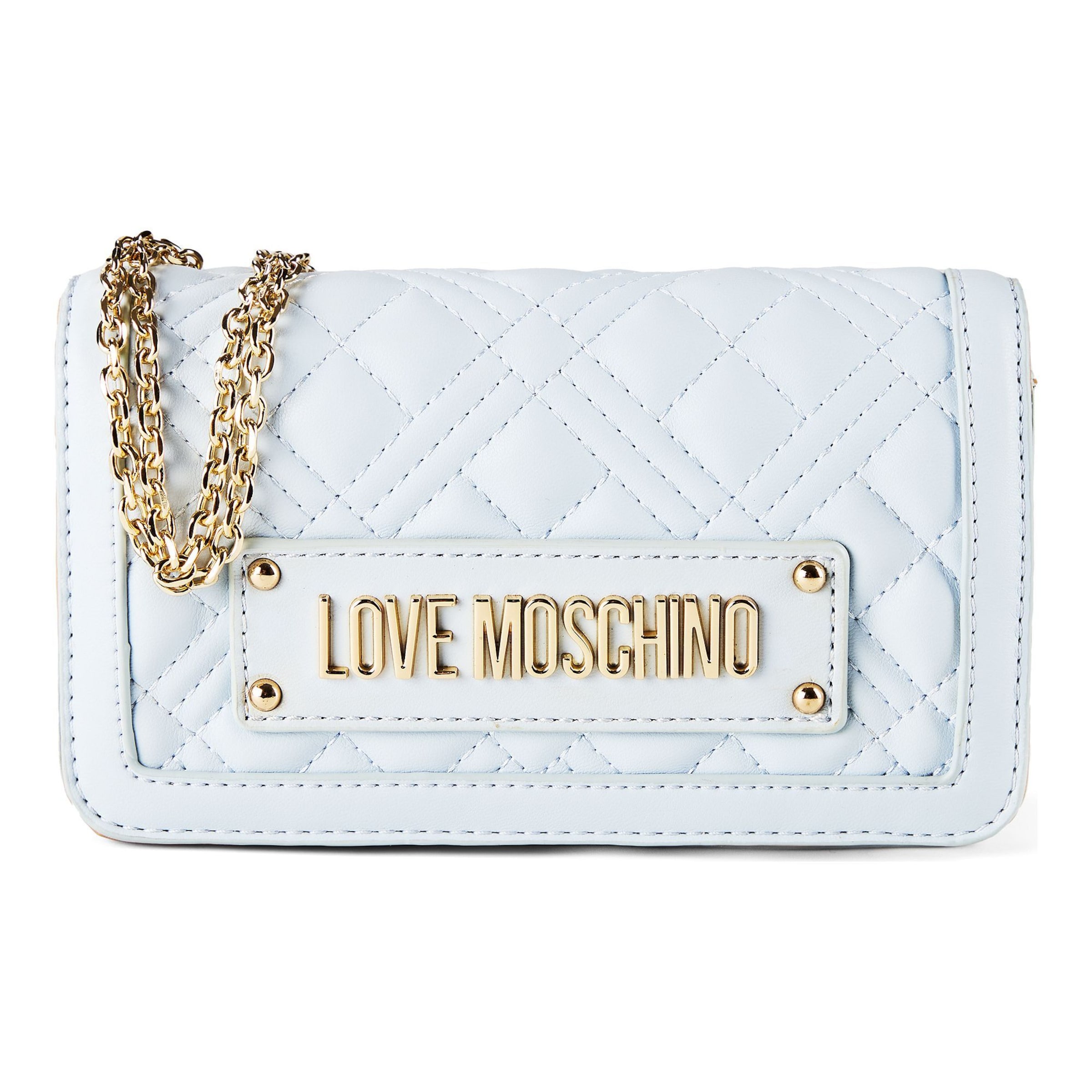 Love Moschino Crossbody Bag 'Quilted' in Blue: front