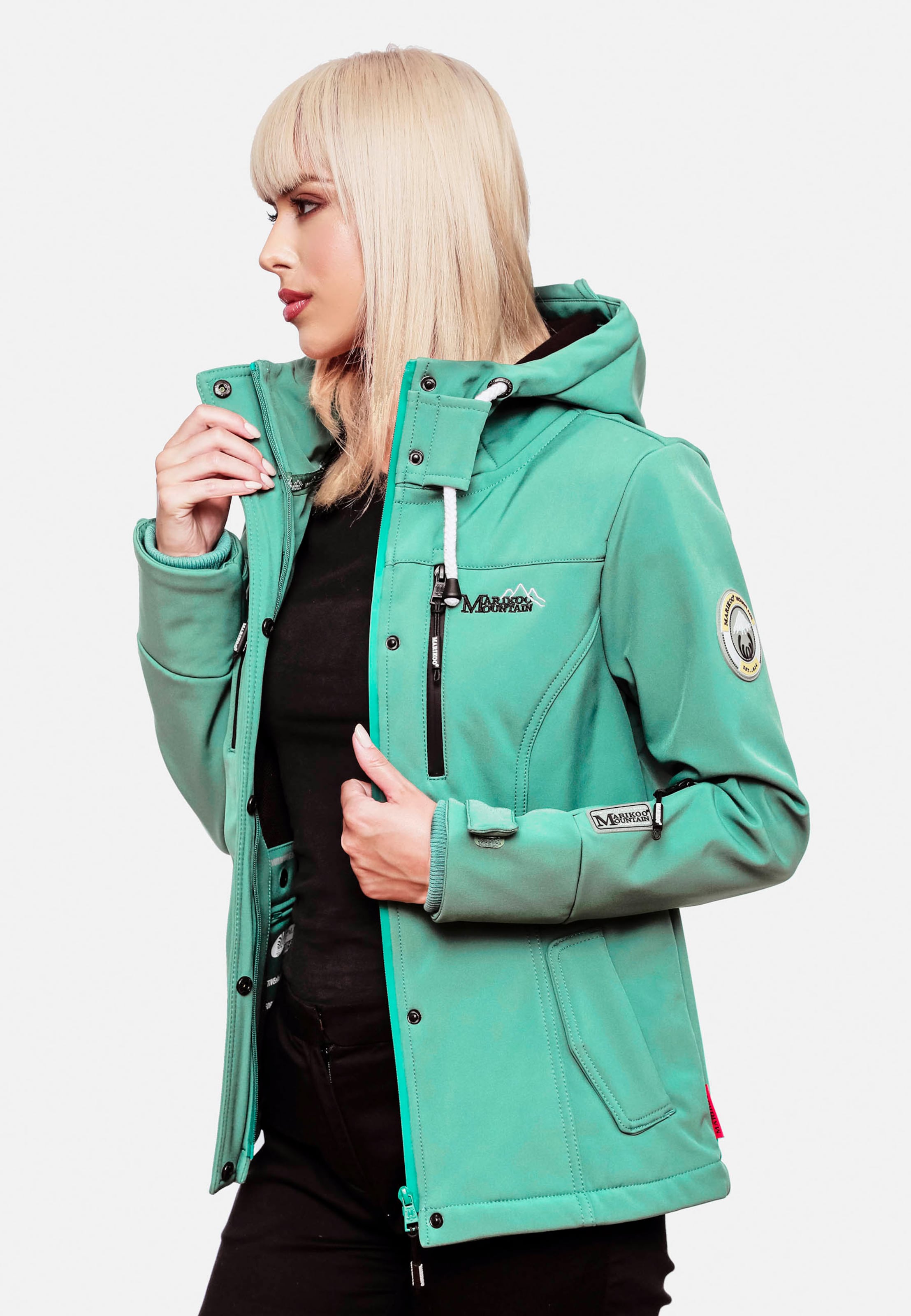 MARIKOO Weatherproof jacket \'Kleine Zicke\' Jade YOU in ABOUT 
