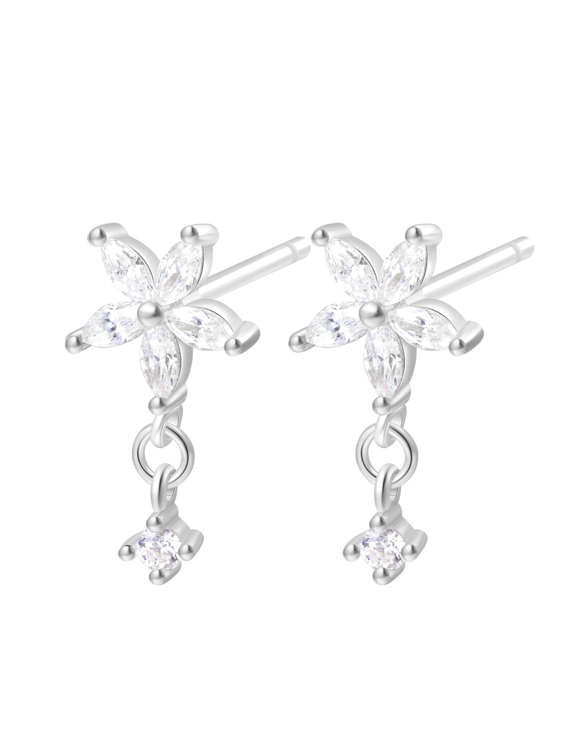 Hey Happiness Earrings 'Daisy Bloom' in Silver