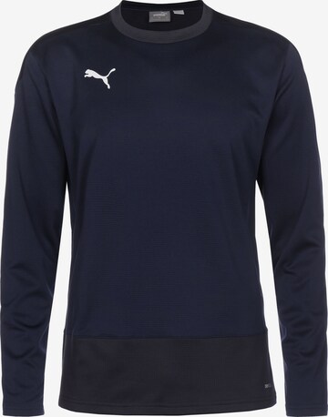 PUMA Sportsweatshirt 'TeamGoal 23' in Blauw: voorkant