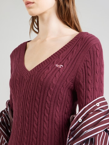 HOLLISTER Πουλόβερ σε κόκκινο