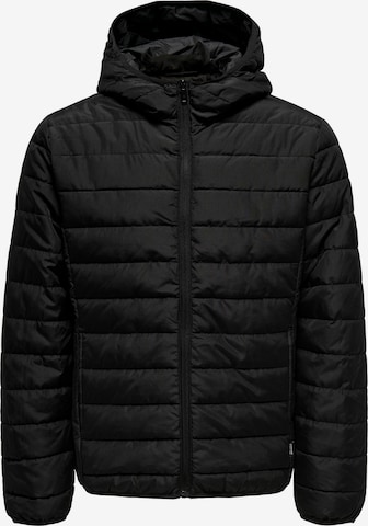 Only & Sons - Chaqueta de entretiempo 'BRON' en negro: frente